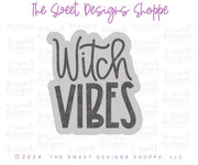 Cookie Cutters - Witch VIBES Plaque - Cookie Cutter - The Sweet Designs Shoppe - TSDS - - ALL,Cookie Cutter,halloween,Plaque,Plaques,PLAQUES HANDLETTERING,Promocode,STL