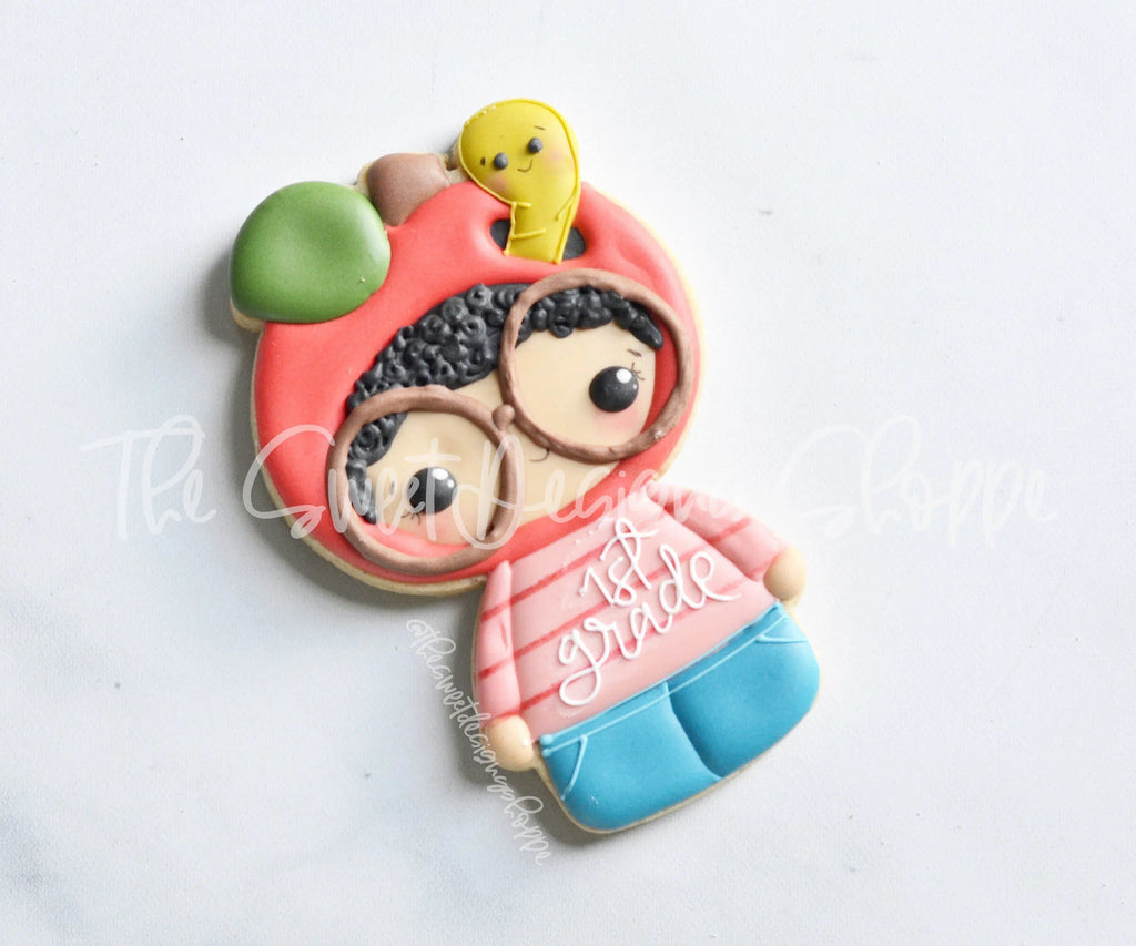 Cookie Cutters - Wobbly Apple Kid - Cookie Cutter - The Sweet Designs Shoppe - TSDS - - ALL,Baby / Kids,baby toys,back to school,Cookie Cutter,Grad,graduations,kids,Kids / Fantasy,Promocode,School,School / Graduation,School Bus,school supplies,toys