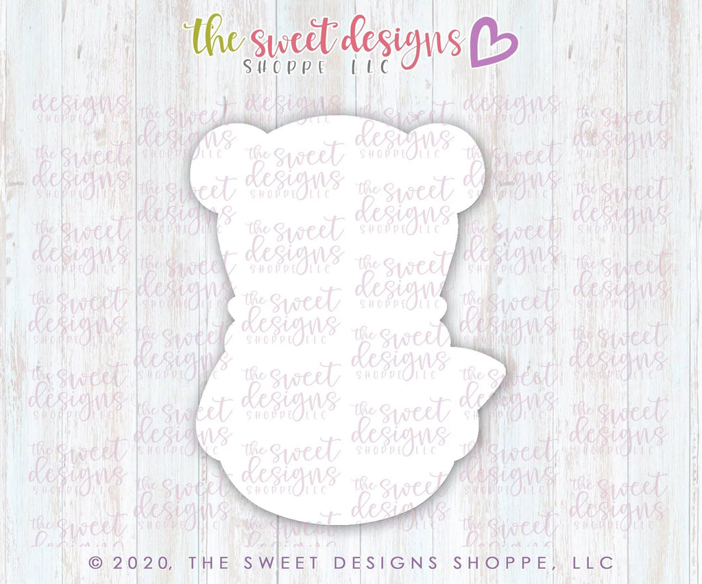 Cookie Cutters - Wobbly Bear with Scarf- Cookie Cutter - The Sweet Designs Shoppe - TSDS - - ALL,Animal,Animals,Animals and Insects,baby toys,Christmas,Christmas / Winter,Christmas Cookies,Cookie Cutter,Promocode,toy,toys,Valentine,Valentines,Valentines couples,wobble