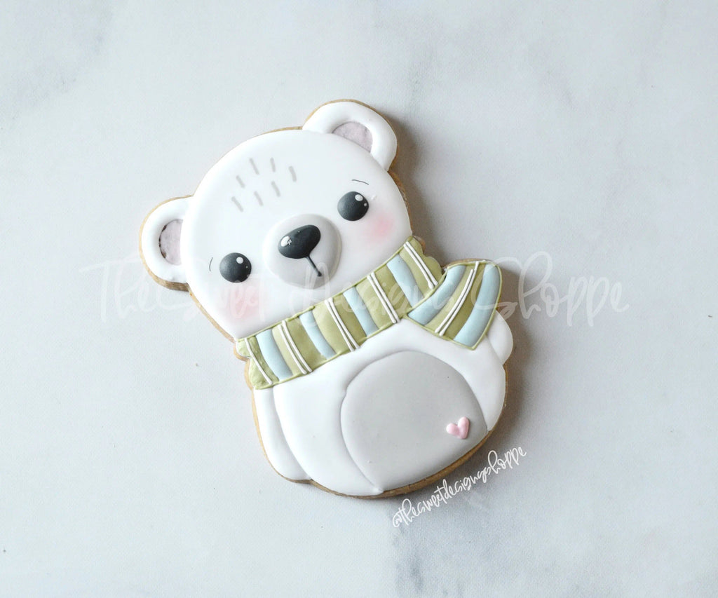 Cookie Cutters - Wobbly Bear with Scarf- Cookie Cutter - The Sweet Designs Shoppe - TSDS - - ALL,Animal,Animals,Animals and Insects,baby toys,Christmas,Christmas / Winter,Christmas Cookies,Cookie Cutter,Promocode,toy,toys,Valentine,Valentines,Valentines couples,wobble