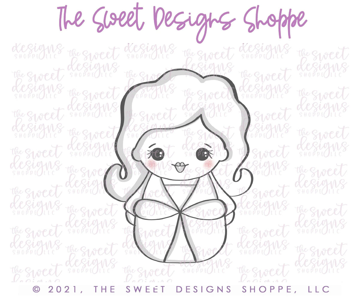 Cookie Cutters - Wobbly Blonde Witch - Cookie Cutter - The Sweet Designs Shoppe - TSDS - - ALL,Cookie Cutter,halloween,kids,Kids / Fantasy,Promocode,STL,wobble