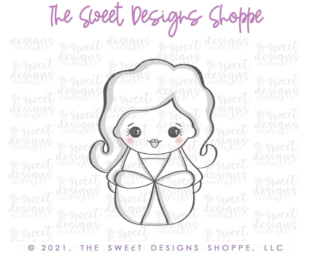 Cookie Cutters - Wobbly Blonde Witch - Cookie Cutter - The Sweet Designs Shoppe - TSDS - - ALL,Cookie Cutter,halloween,kids,Kids / Fantasy,Promocode,wobble