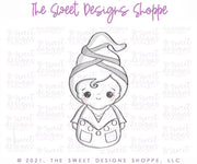 Cookie Cutters - Wobbly Brunette Witch - Cookie Cutter - The Sweet Designs Shoppe - TSDS - - ALL,Cookie Cutter,halloween,kids,Kids / Fantasy,Promocode,STL,wobble