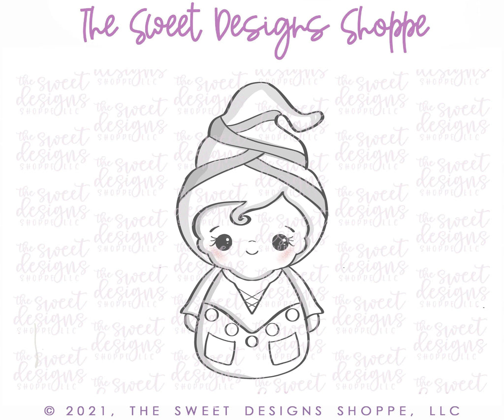 Cookie Cutters - Wobbly Brunette Witch - Cookie Cutter - The Sweet Designs Shoppe - TSDS - - ALL,Cookie Cutter,halloween,kids,Kids / Fantasy,Promocode,wobble