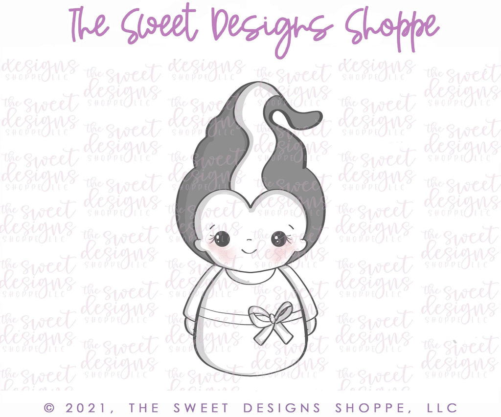 Cookie Cutters - Wobbly Brunette Witch - Cookie Cutter - The Sweet Designs Shoppe - TSDS - - ALL,Cookie Cutter,halloween,kids,Kids / Fantasy,Promocode,wobble