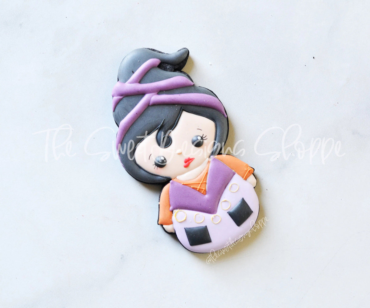 Cookie Cutters - Wobbly Brunette Witch - Cookie Cutter - The Sweet Designs Shoppe - TSDS - - ALL,Cookie Cutter,halloween,kids,Kids / Fantasy,Promocode,STL,wobble
