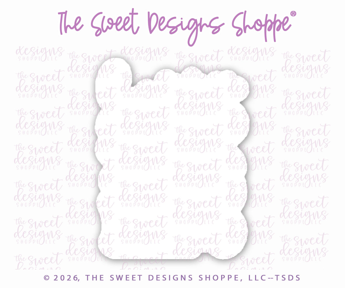 Cookie Cutters - Wobbly Chick & Hoppy SPRING Plaque - Set of 2 - Cookie Cutters - The Sweet Designs Shoppe - TSDS - - ALL,Animal,Animals,Cookie Cutter,Easter,Easter / Spring,PLAQUES HANDLETTERING,Promocode,regular sets,set,STL