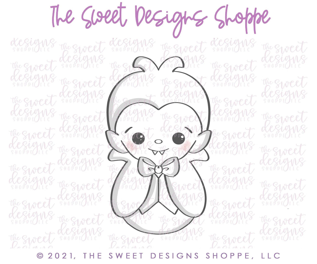 Cookie Cutters - Wobbly Dracula - Cookie Cutter - The Sweet Designs Shoppe - TSDS - - ALL,Cookie Cutter,halloween,kids,Kids / Fantasy,Promocode,Wobble