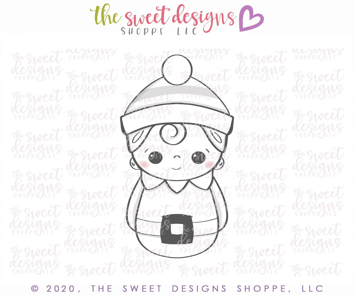 Cookie Cutters - Wobbly Elf - Cookie Cutter - The Sweet Designs Shoppe - TSDS - - ALL,baby toys,Christmas,Christmas / Winter,Christmas Cookies,Cookie Cutter,Promocode,Santa,STL,toy,toys,wobble