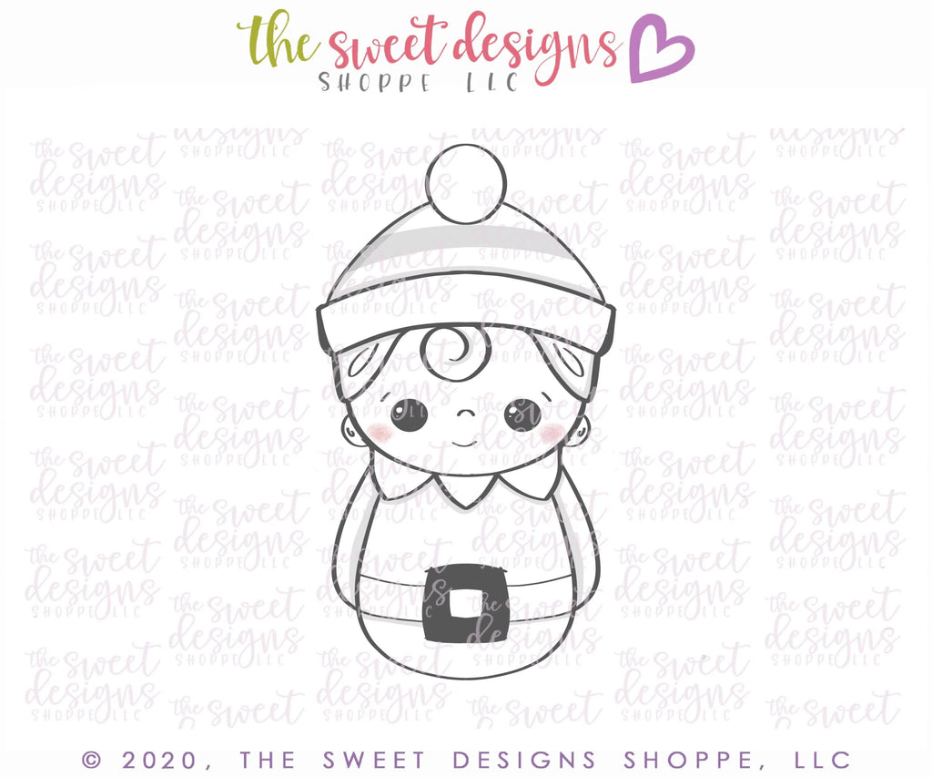 Cookie Cutters - Wobbly Elf - Cookie Cutter - The Sweet Designs Shoppe - TSDS - - ALL,baby toys,Christmas,Christmas / Winter,Christmas Cookies,Cookie Cutter,Promocode,Santa,toy,toys,wobble