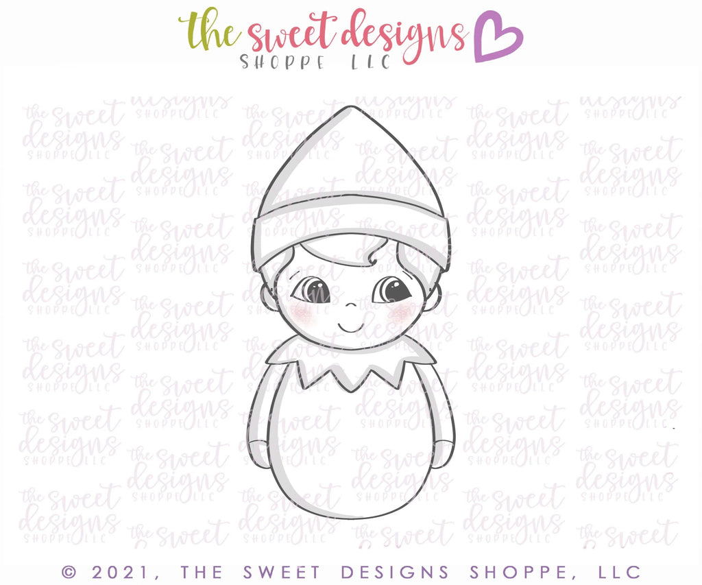 Cookie Cutters - Wobbly Elf - Cookie Cutter - The Sweet Designs Shoppe - TSDS - - ALL,Christmas,Christmas / Winter,Christmas Cookies,Cookie Cutter,home,Promocode,wobble,Wobbly