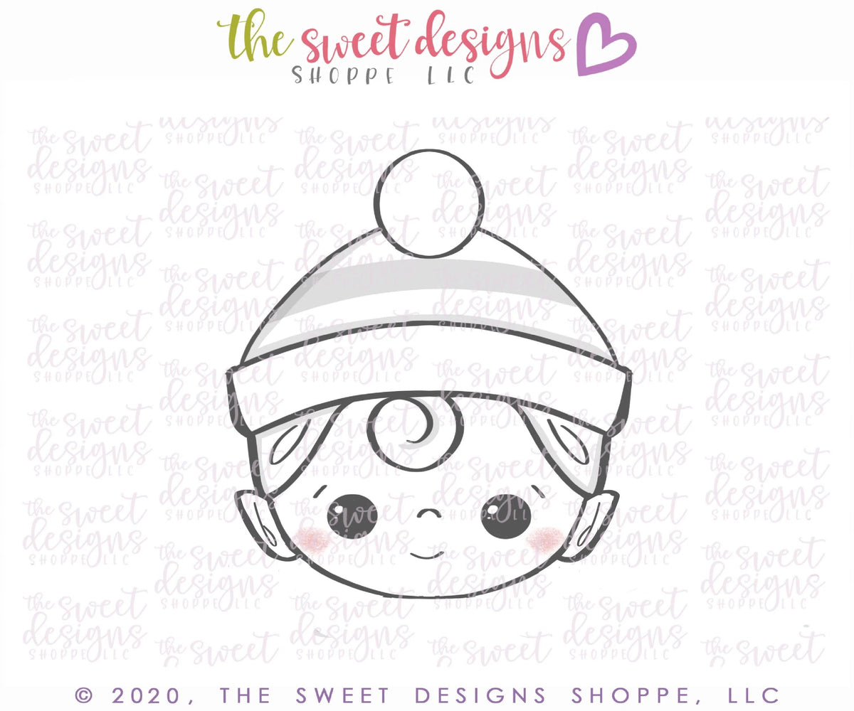 Cookie Cutters - Wobbly Elf Face - Cookie Cutter - The Sweet Designs Shoppe - TSDS - - ALL,baby toys,Christmas,Christmas / Winter,Christmas Cookies,Cookie Cutter,Promocode,Santa,STL,toy,toys,wobble