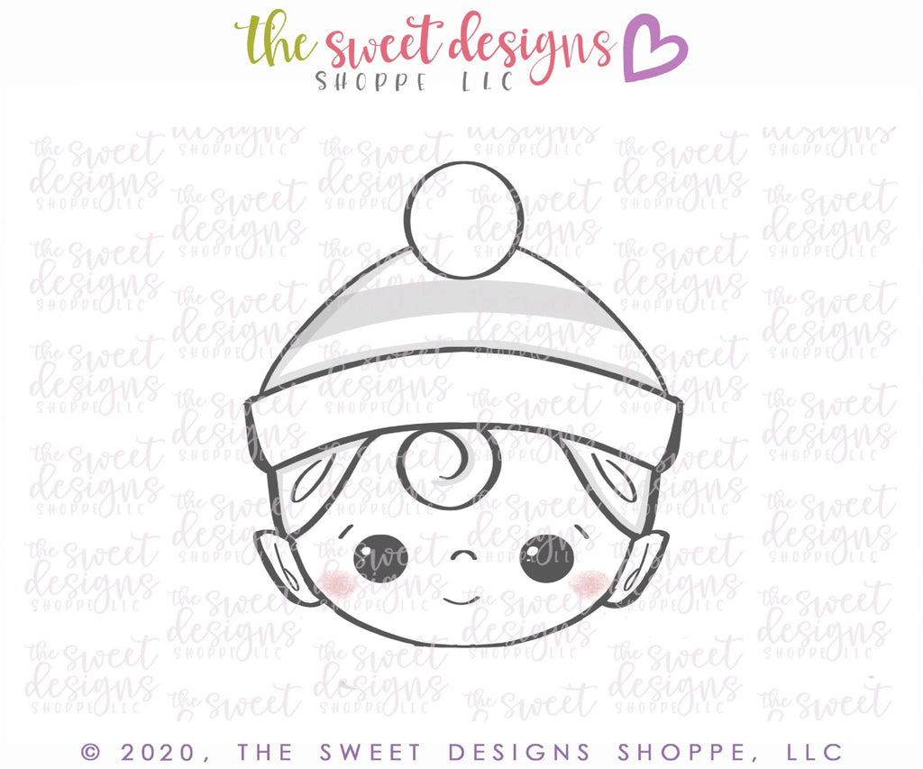 Cookie Cutters - Wobbly Elf Face - Cookie Cutter - The Sweet Designs Shoppe - TSDS - - ALL,baby toys,Christmas,Christmas / Winter,Christmas Cookies,Cookie Cutter,Promocode,Santa,toy,toys,wobble