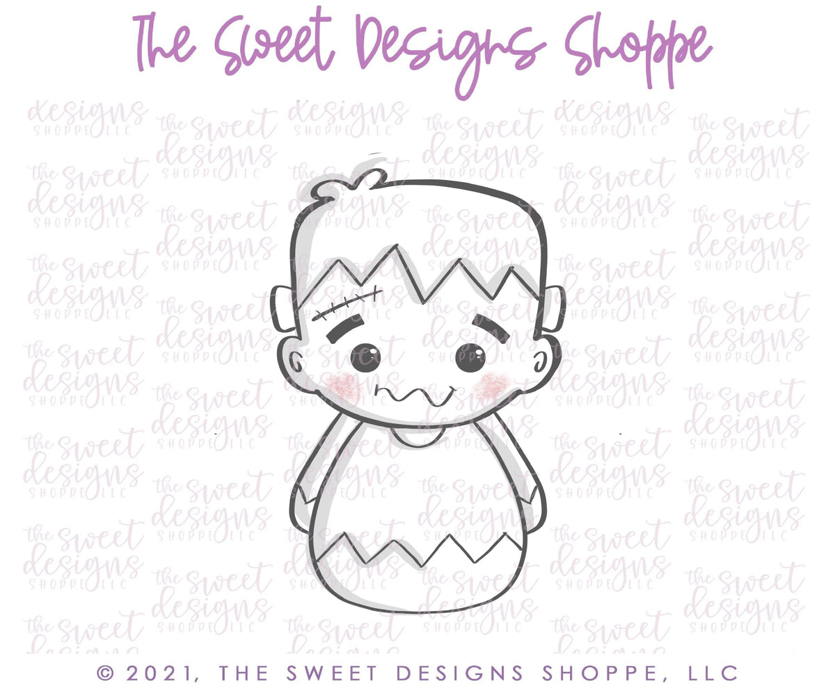 Cookie Cutters - Wobbly Frankenstein - Cookie Cutter - The Sweet Designs Shoppe - TSDS - - ALL,Cookie Cutter,halloween,kids,Kids / Fantasy,Promocode,STL,Wobble