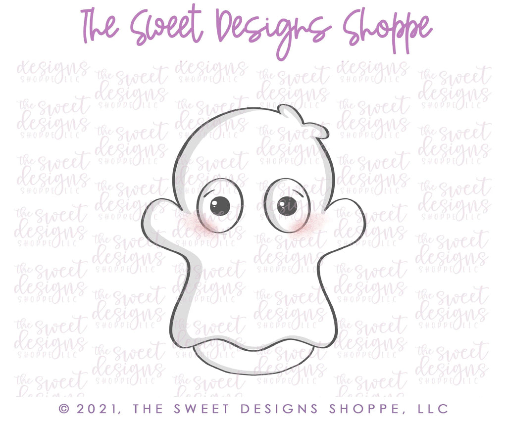 Cookie Cutters - Wobbly Ghost - Cookie Cutter - Sweet Designs Shoppe - - ALL, Boo, Cookie Cutter, Ghost, halloween, kids, Kids / Fantasy, Promocode, Wobble