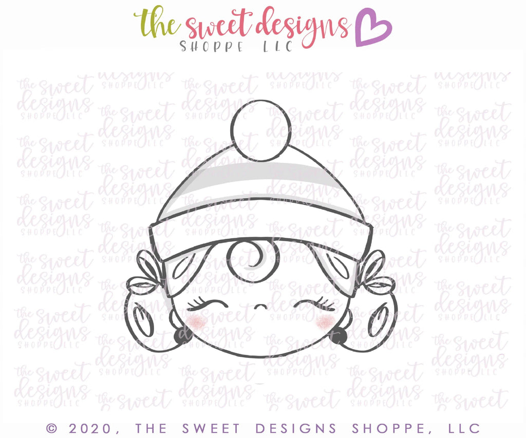 Cookie Cutters - Wobbly Girl Elf Face - Cookie Cutter - The Sweet Designs Shoppe - TSDS - - ALL,baby toys,Christmas,Christmas / Winter,Christmas Cookies,Cookie Cutter,Promocode,Santa,toy,toys,wobble