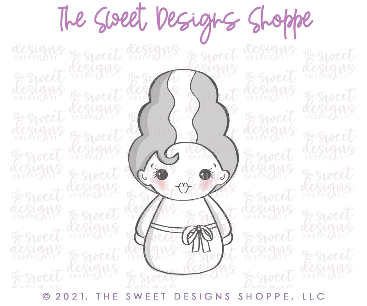 Cookie Cutters - Wobbly Morticia - Cookie Cutter - The Sweet Designs Shoppe - TSDS - - ALL,Cookie Cutter,halloween,Kids / Fantasy,Promocode,STL,Wobble