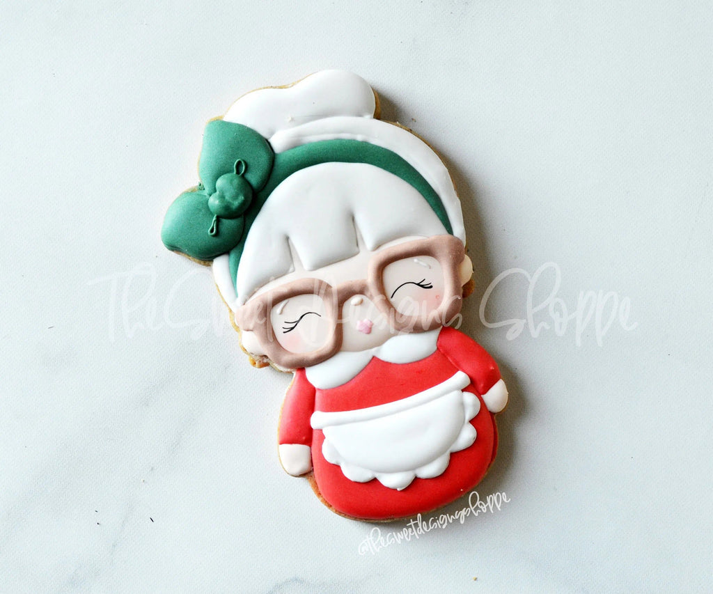 Cookie Cutters - Wobbly Mrs. Claus - Cookie Cutter - The Sweet Designs Shoppe - TSDS - - ALL,baby toys,Christmas,Christmas / Winter,Christmas Cookies,Cookie Cutter,Promocode,Santa,toy,toys,wobble