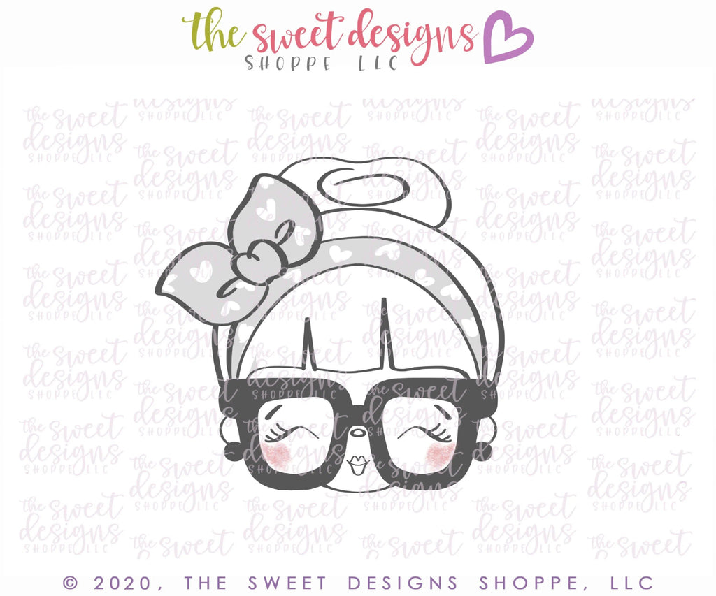 Cookie Cutters - Wobbly Mrs. Claus Face - Cookie Cutter - The Sweet Designs Shoppe - TSDS - - ALL,baby toys,Christmas,Christmas / Winter,Christmas Cookies,Cookie Cutter,Promocode,Santa,STL,toy,toys,wobble