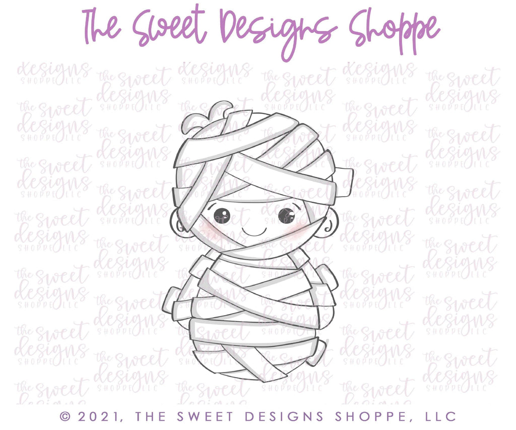 Cookie Cutters - Wobbly Mummy - Cookie Cutter - The Sweet Designs Shoppe - TSDS - - ALL,Cookie Cutter,halloween,kids,Kids / Fantasy,Promocode,Wobble