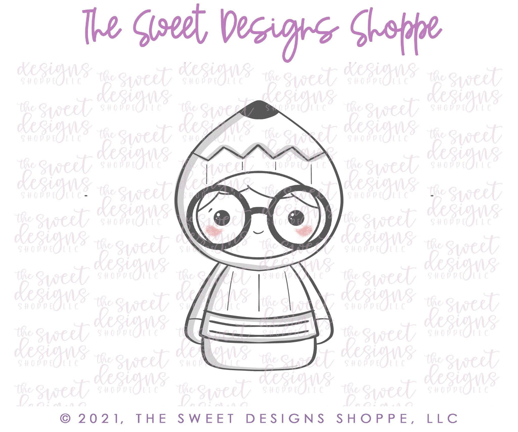 Cookie Cutters - Wobbly Pencil Kid - Cookie Cutter - The Sweet Designs Shoppe - TSDS - - ALL,Baby / Kids,baby toys,back to school,Cookie Cutter,Grad,graduations,kids,Kids / Fantasy,Promocode,School,School / Graduation,School Bus,school supplies,toys