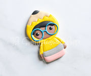 Cookie Cutters - Wobbly Pencil Kid - Cookie Cutter - The Sweet Designs Shoppe - TSDS - - ALL,Baby / Kids,baby toys,back to school,Cookie Cutter,Grad,graduations,kids,Kids / Fantasy,Promocode,School,School / Graduation,School Bus,school supplies,STL,toys