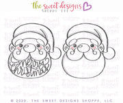Cookie Cutters - Wobbly Santa Face - Cookie Cutter - The Sweet Designs Shoppe - TSDS - - ALL,baby toys,Christmas,Christmas / Winter,Christmas Cookies,Cookie Cutter,Promocode,Santa,STL,toy,toys,wobble