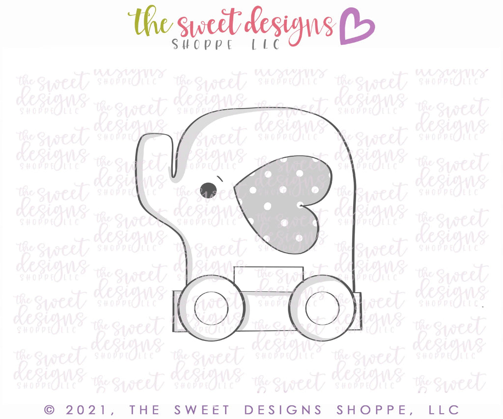 Cookie Cutters - Wood Elephant - Cookie Cutter - Sweet Designs Shoppe - - ALL, Animal, Animals, Animals and Insects, baby toys, Cookie Cutter, kids, Kids / Fantasy, Promocode, toy, toys