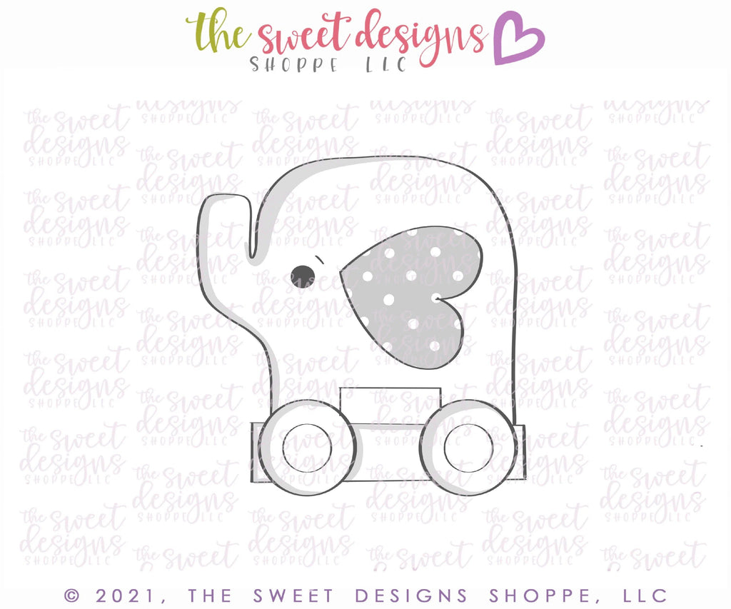 Cookie Cutters - Wood Elephant - Cookie Cutter - The Sweet Designs Shoppe - - ALL, Animal, Animals, Animals and Insects, baby toys, Cookie Cutter, kids, Kids / Fantasy, Promocode, toy, toys