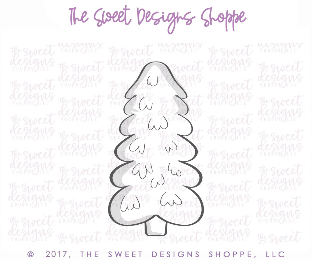 Cookie Cutters - Woodland Tree v2 - Cookie Cutter - The Sweet Designs Shoppe - TSDS - - ALL,Christmas,Christmas / Winter,Cookie Cutter,Nature,Promocode,Tree,Trees Leaves and Flowers,Woodland
