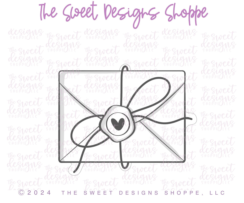 Cookie Cutters - Wrapped Envelope - Cookie Cutter - The Sweet Designs Shoppe - - ALL, Cookie Cutter, Envelope, new, Promocode, STL, valentine, Valentines, wrapped envelope