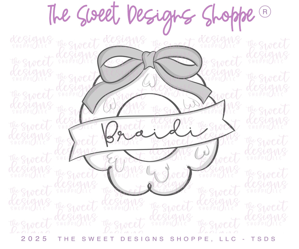 Cookie Cutters - Wreath with Ribbon - Cookie Cutter - The Sweet Designs Shoppe - TSDS - - ALL,Autumn,Christmas,Christmas / Winter,Cookie Cutter,Fall,Fall / Thanksgiving,new,Promocode,STL,thanksgiving
