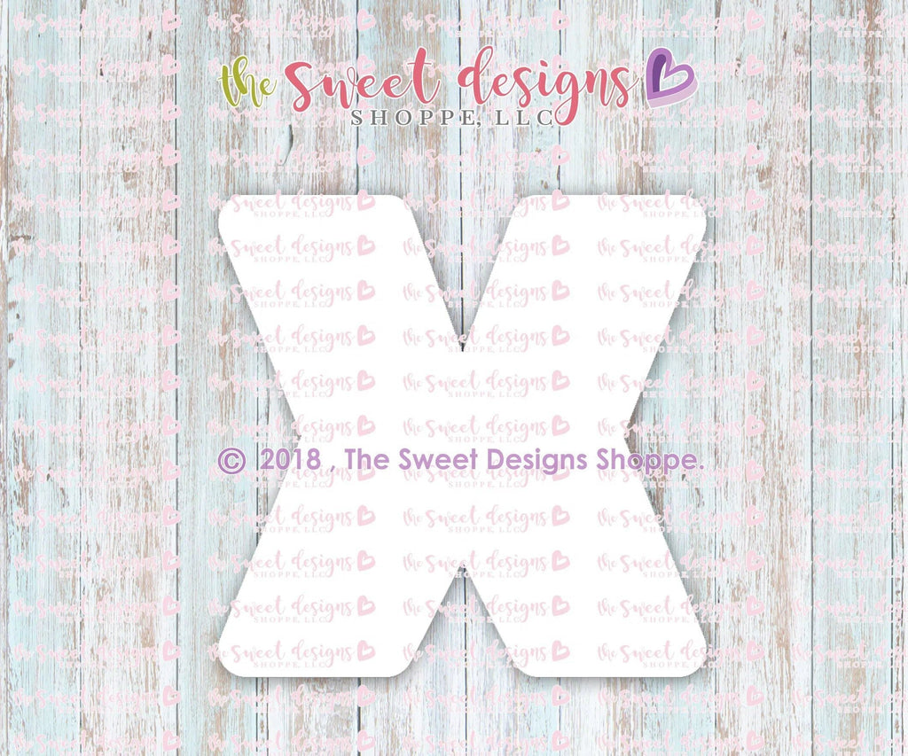 Cookie Cutters - X-Hugs (2018) v2- Cookie Cutter - The Sweet Designs Shoppe - - ALL, Cookie Cutter, Fonts, letter, Promocode, Spring, Valentine, Valentines