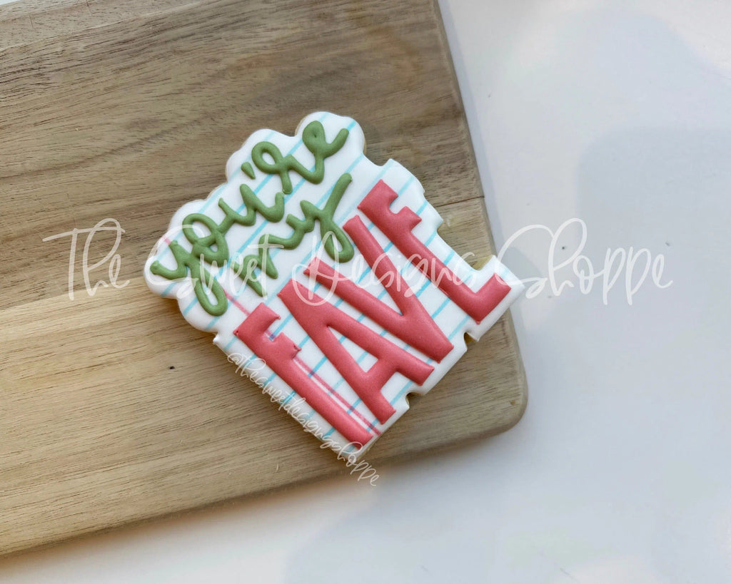 Cookie Cutters - You're My Fave Plaque - Cookie Cutter - The Sweet Designs Shoppe - TSDS - - ALL,Cookie Cutter,dad,Father,Fathers Day,Favorite,grandfather,Grandpa,Mothers Day,Plaque,Plaques,PLAQUES HANDLETTERING,Promocode