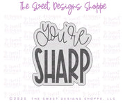 Cookie Cutters - You're Sharp Plaque - Cookie Cutter - The Sweet Designs Shoppe - TSDS - - ALL,back to school,Best Teacher plaque,Cookie Cutter,Grad,Graduation,graduations,Plaque,Plaques,Promocode,School,School / Graduation,STL,Teacher,Teacher Appreciation