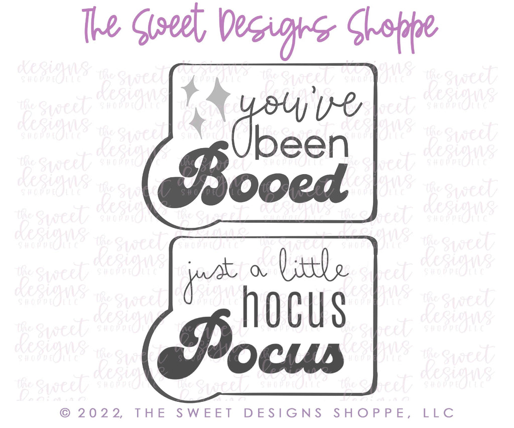 Cookie Cutters - You've Been Booed Missy Plaque - Cookie Cutter - Sweet Designs Shoppe - - ALL, Cauldron, Cookie Cutter, halloween, kids, missypsweets, Plaque, Plaques, PLAQUES HANDLETTERING, Promocode, trick or treat, Witch