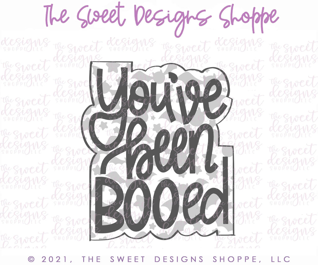 Cookie Cutters - You've been BOOed Plaque - Cookie Cutter - Sweet Designs Shoppe - - ALL, Boo, Cookie Cutter, Ghost, halloween, Plaque, Plaques, PLAQUES HANDLETTERING, Promocode
