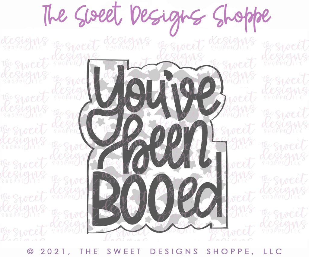 Cookie Cutters - You've been BOOed Plaque - Cookie Cutter - The Sweet Designs Shoppe - TSDS - - ALL,Boo,Cookie Cutter,Ghost,halloween,Plaque,Plaques,PLAQUES HANDLETTERING,Promocode,STL