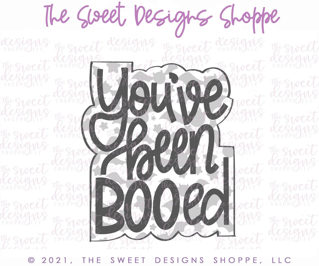 Cookie Cutters - You've been BOOed Plaque - Cookie Cutter - The Sweet Designs Shoppe - - ALL, Boo, Cookie Cutter, Ghost, halloween, Plaque, Plaques, PLAQUES HANDLETTERING, Promocode