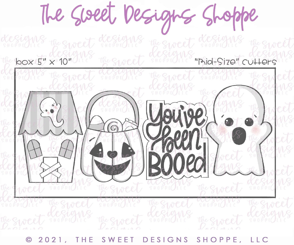 Cookie Cutters - You've been BOOed Set - Cookie Cutters - The Sweet Designs Shoppe - - ALL, Cookie Cutter, halloween, Halloween set, Halloween Sets, Mini Sets, Promocode, regular sets, set