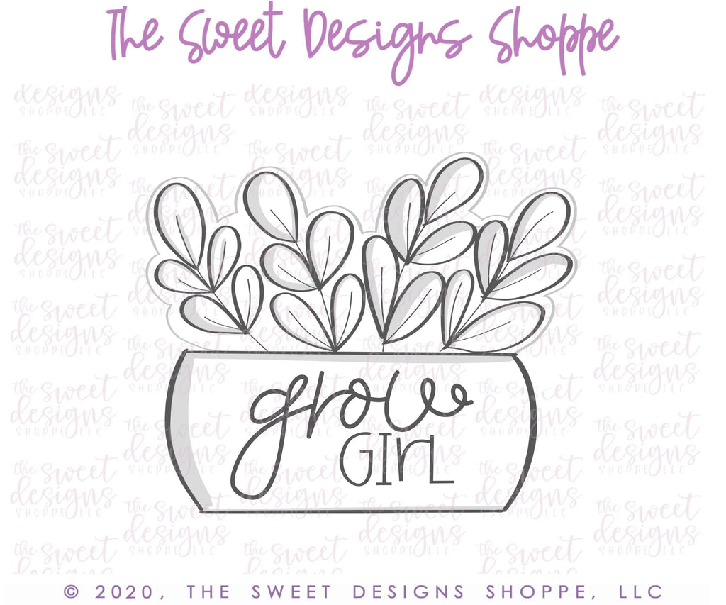 Cookie Cutters - ZZ House Plant - Cookie Cutter - The Sweet Designs Shoppe - TSDS - - 042620,ALL,Cookie Cutter,Flower,mother,Mothers Day,Nature,Promocode,Spring,tree,Trees,Trees Leaves and Flowers