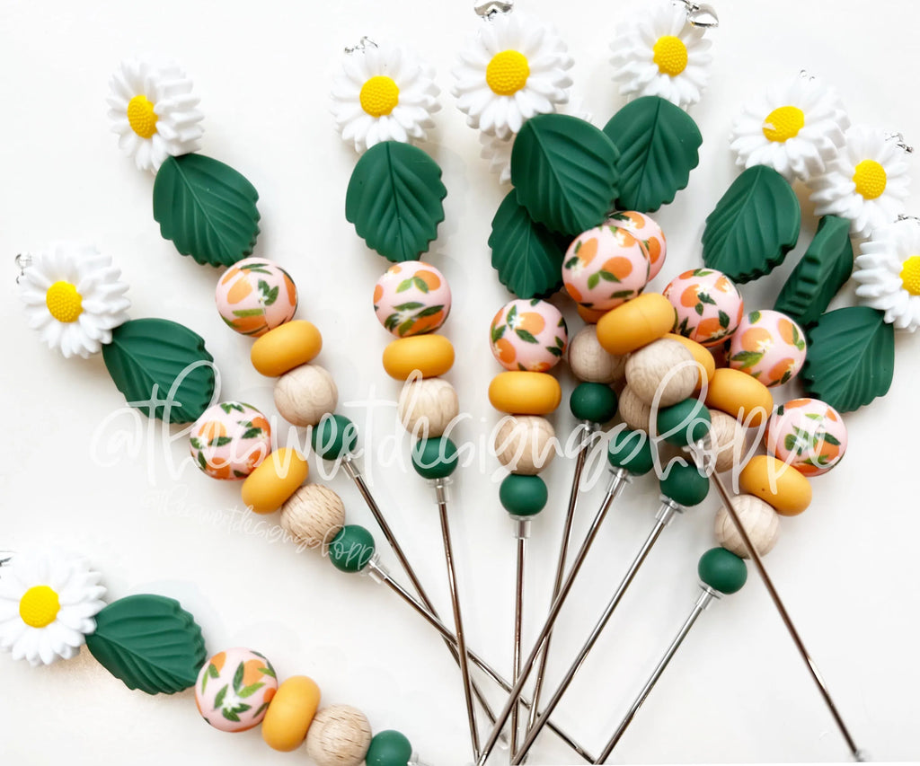 Decorating Tools - Cookie Scribe - "Clementine Daisy" - Cookie Decorating Tool - 6" Long. - The Sweet Designs Shoppe - 1 Scribe - 6 inches long - Decorate, Decorating, Easter / Spring, Flower, Flowers, needle, Promocode, scribes, Spring, Summer, tool, tools, Trees Leaves and Flowers