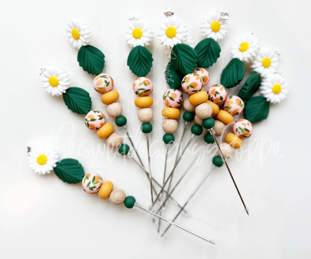 Decorating Tools - Cookie Scribe - "Clementine Daisy" - Cookie Decorating Tool - 6" Long. - The Sweet Designs Shoppe - 1 Scribe - 6 inches long - Decorate, Decorating, Easter / Spring, Flower, Flowers, needle, Promocode, scribes, Spring, Summer, tool, tools, Trees Leaves and Flowers