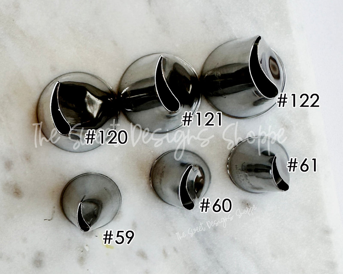 Decorating Tools - Curved Petal Tube Set - ATECO - Piping Tips - Set of 6 - ATECO - - Decorate,Decorating,Promocode,tool,tools