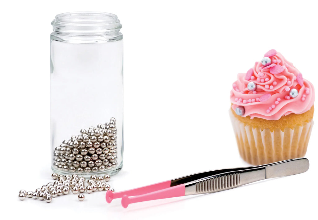 Decorating Tools - Endurance® Decorating Tongs - Pink Color - RSVP - Pink - bead, Decorate, Decorating, pearl, pearls, Promocode, tool, tools, tweezer, tweezers