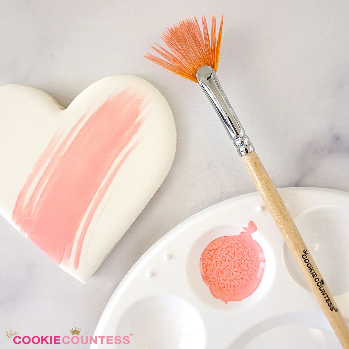 Decorating Tools - Fan Brush - Food Safe Fan Brush - Cookie Countess - - All,Baking,Cookie Countess,Decorating,decorating tools,F,Lettering,Promocode,PYOC