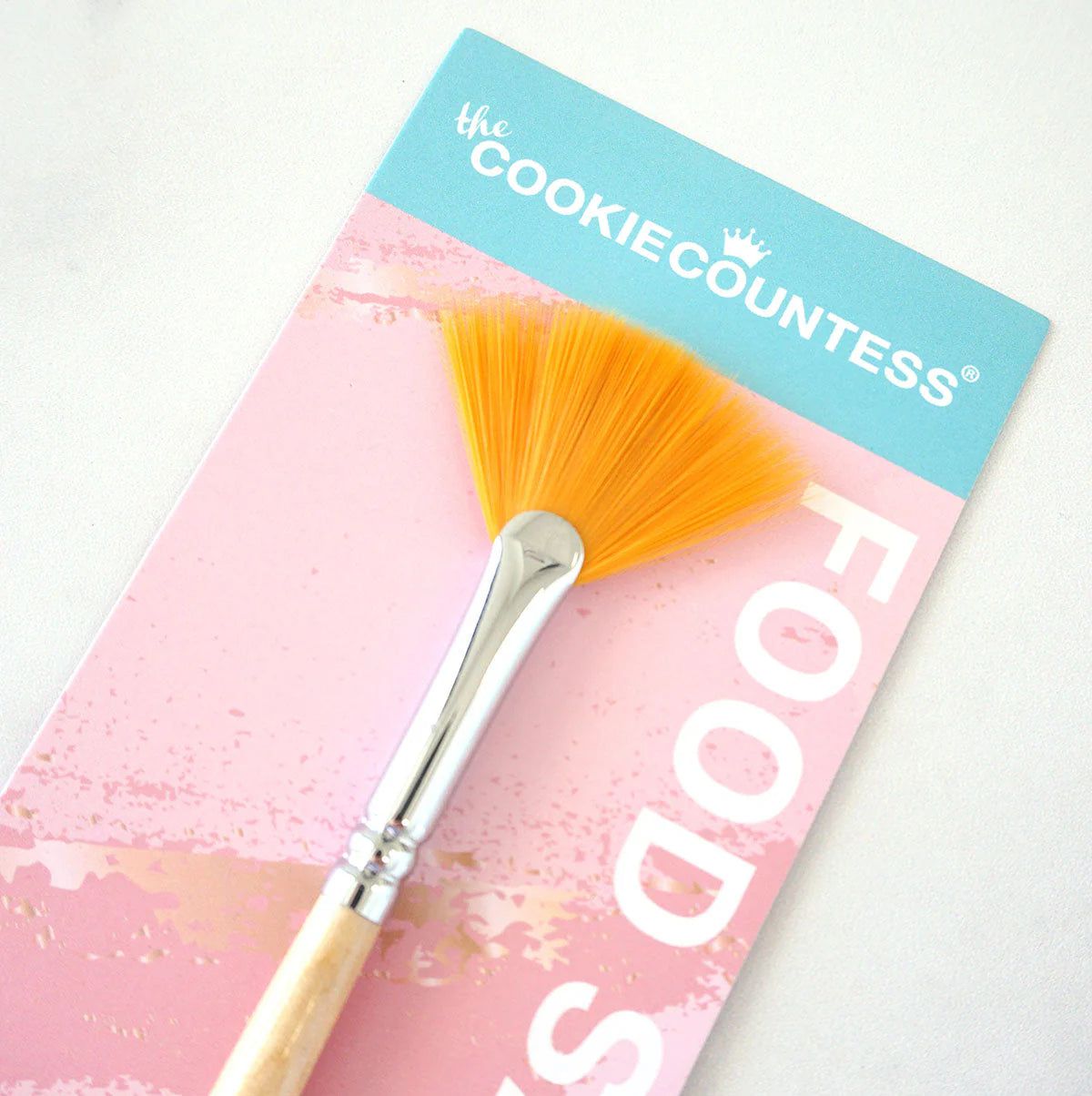 Decorating Tools - Fan Brush - Food Safe Fan Brush - Cookie Countess - - All,Baking,Cookie Countess,Decorating,decorating tools,F,Lettering,Promocode,PYOC