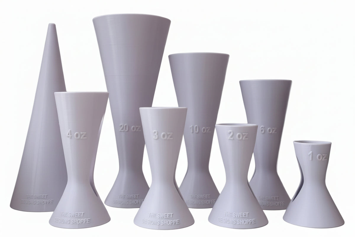 Decorating Tools - Fill in Tools for Piping Bags - The Sweet Designs Shoppe - TSDS - DIGITAL OPTION - STL Files Bundle For 3D Printing - Full Set of Digital STL Files - Set of 8. - ALL,Holder,Loader,piping bag,Piping Bag Holder,Promocode,tipless,Tipless Bag