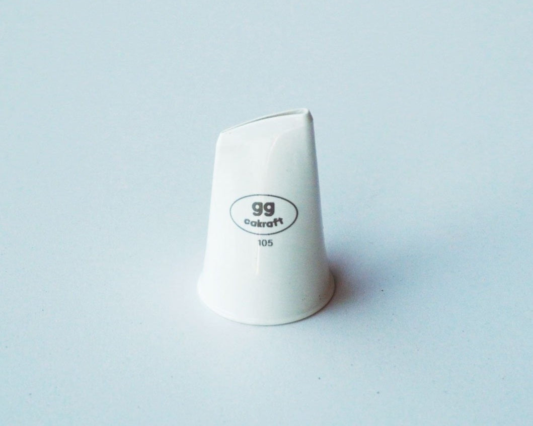 Decorating Tools - G.G. Cakraft Tip: 105 (White) - Top opening 18mm - Bottom diameter: 27mm - New Generation Piping Tip - G.G. Cakraft - - Decorate,Decorating,G.G. Cakraft,GG Cakraft,GGCakraft,Piping Tip,Promocode,tool,tools