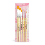 Decorating Tools - High Quality Paint Brushes - Set of 6 - Food Safe - Cookie Countess - - All,Baking,Cookie Countess,Decorating,decorating tools,Promocode,PYO,PYOC